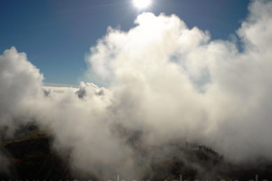 Luftaufnahmen in Altenschand über den Wolken
